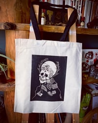 Image 1 of Handprinted cotton totes