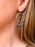 FLORAL DROP HOOPS Image 3