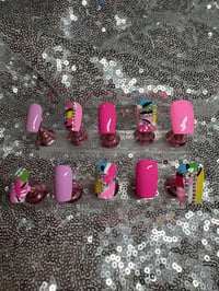 Image 2 of  Let’s get ready for spring short  gel press on Nails