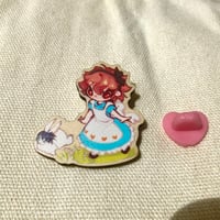 Image 3 of Ace in Wonderland wooden pin