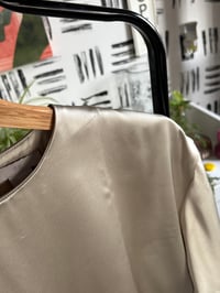 Image 2 of H & M satin top zipper back