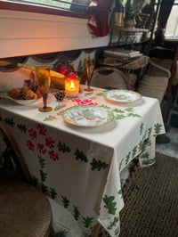 Christmas Tablecloth (BLOCK PRINT)