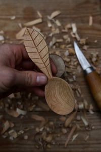 Image 2 of Cherry Wood eating spoon 