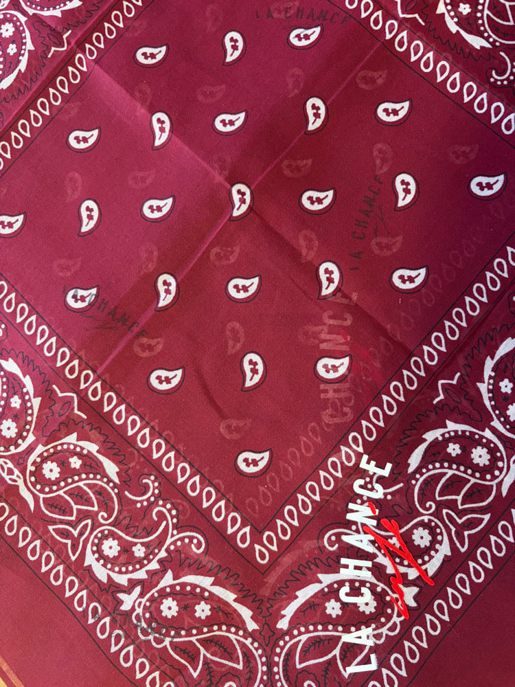 Bandana La Chance Café Color Burgundy Image 3