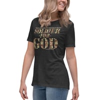 Image 14 of Soldier For God Dark Women's Relaxed T-Shirt