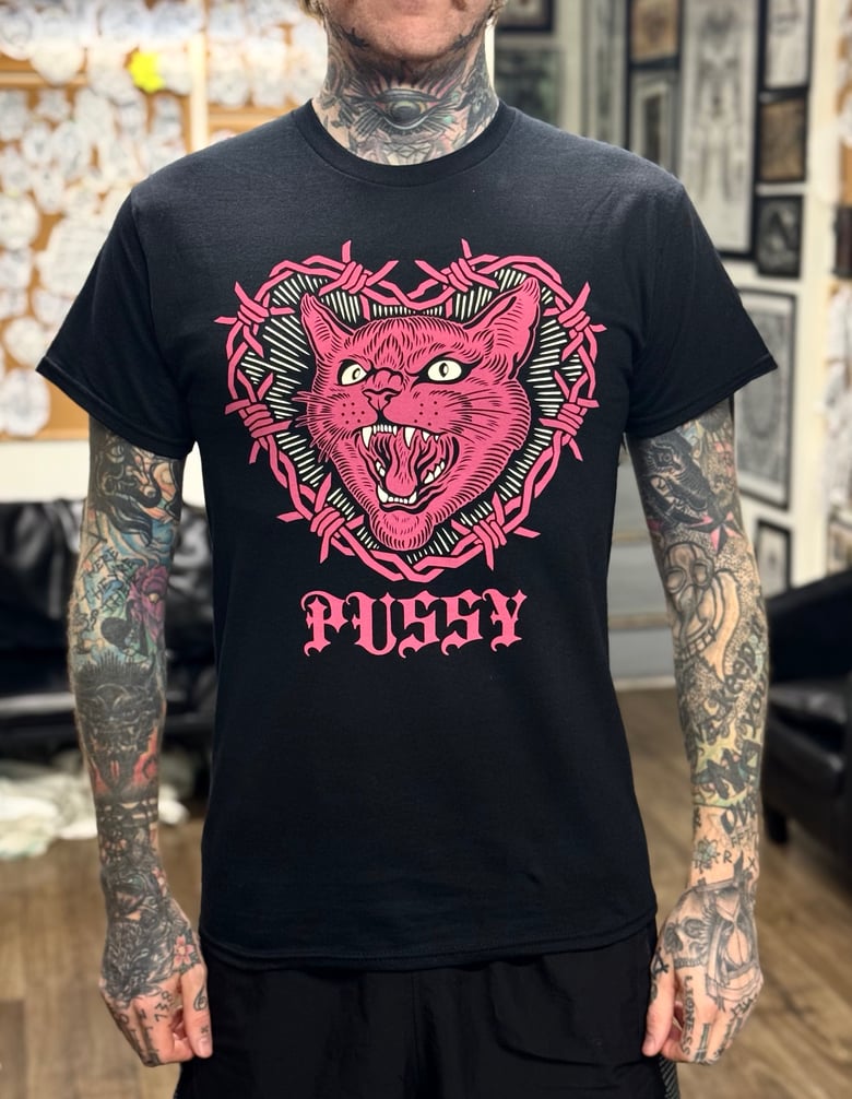 Image of Barbwire pussy t-shirt