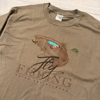 Image 2 of Vintage Fly Fishing Embroidered Flies Tee - L 