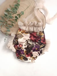 Image 2 of Photoshoot body | Sitter romper Marella | age 9-12 months | burgundy flowers