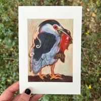 Image 2 of chubby heron print