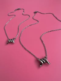 Image 2 of BASIC BARBED WIRE NECKLACE 