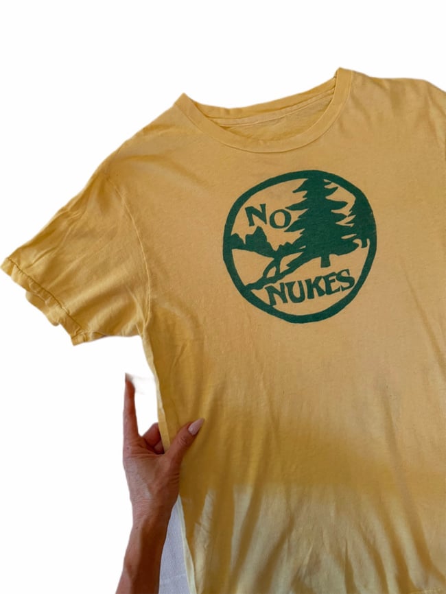 70s No Nukes protest t shirt 