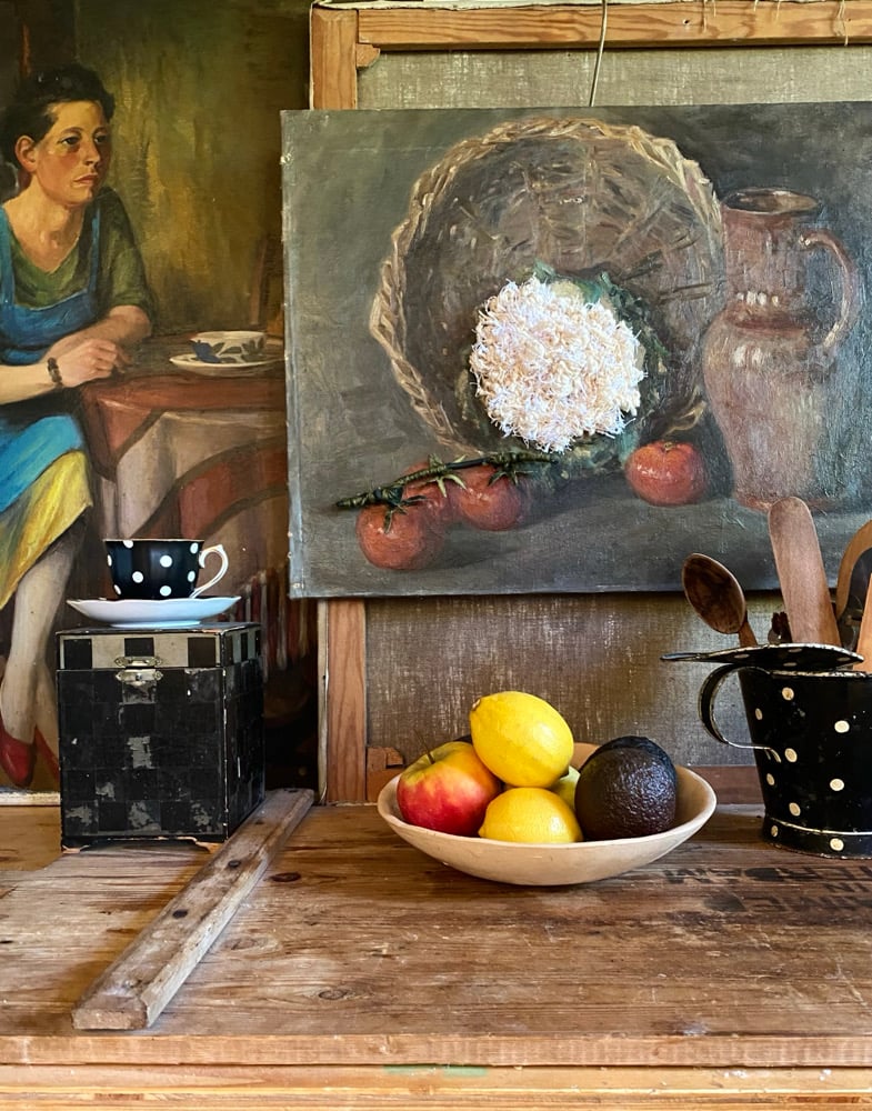 Image of Altered perspective painting - still life