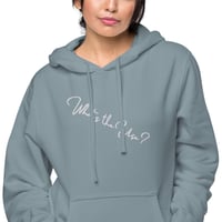 Image 17 of What's The Use Embroidered Unisex Pigment-Dyed Hoodie