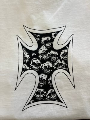 Image of Off white cross T 