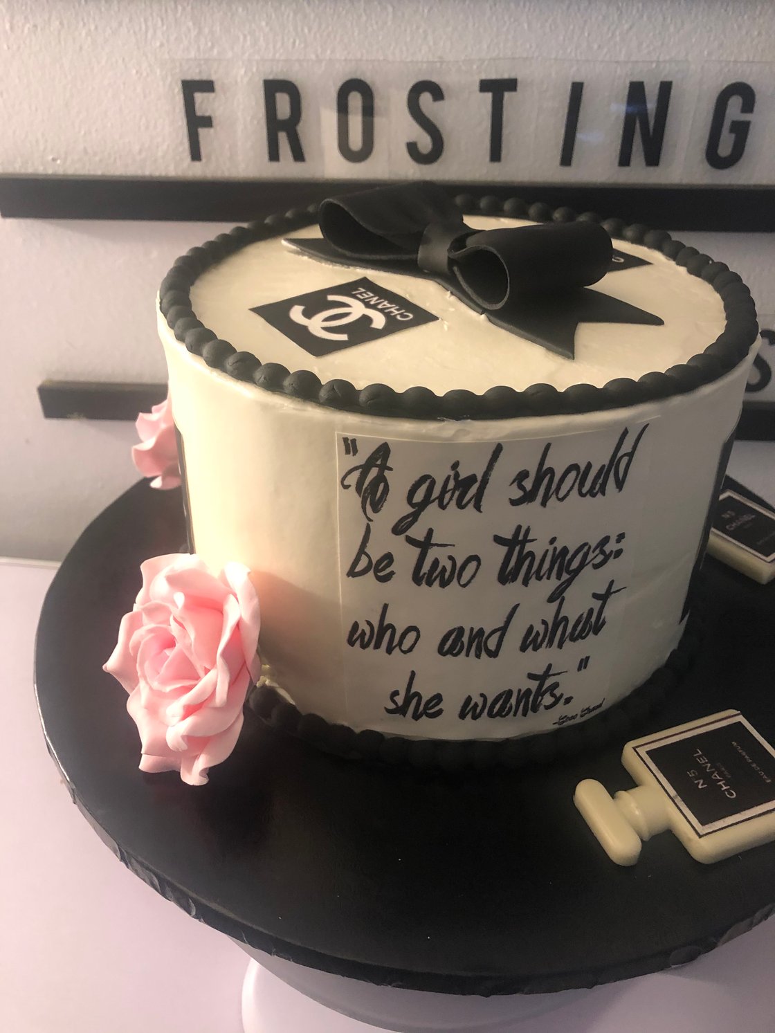 Image of Luxury Label Theme Cake