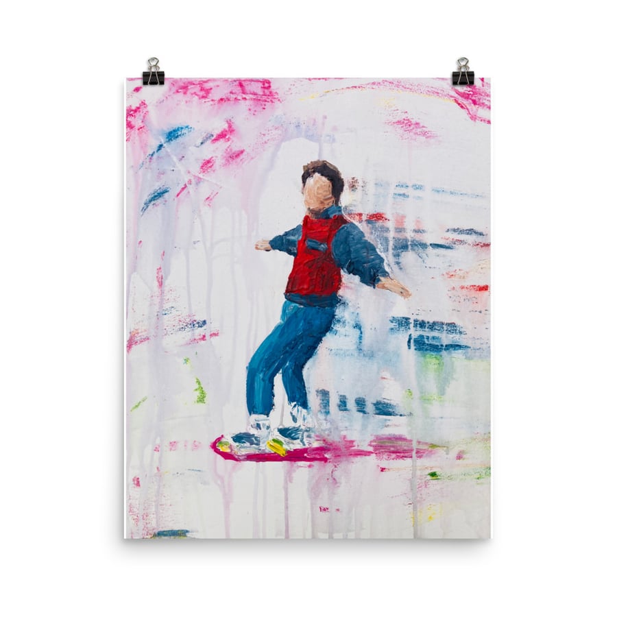 Image of Marty Mcfly 16” x 20” print