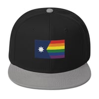 Image 8 of Minnesota Rainbow Pride Flag (6 Stripe) Ballcap