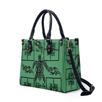 Image 2 of Women's PU Leather Honu Print Handbag