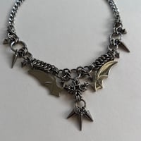 Image 3 of Bat Wings Charm Necklace