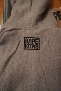 Image 5 of Bape KAWS Chomper Hoodie gray 