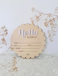 Image 1 of Baby Birth Announcement Sign