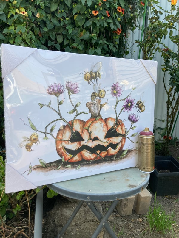 Image of "pollinating" Canvas Print