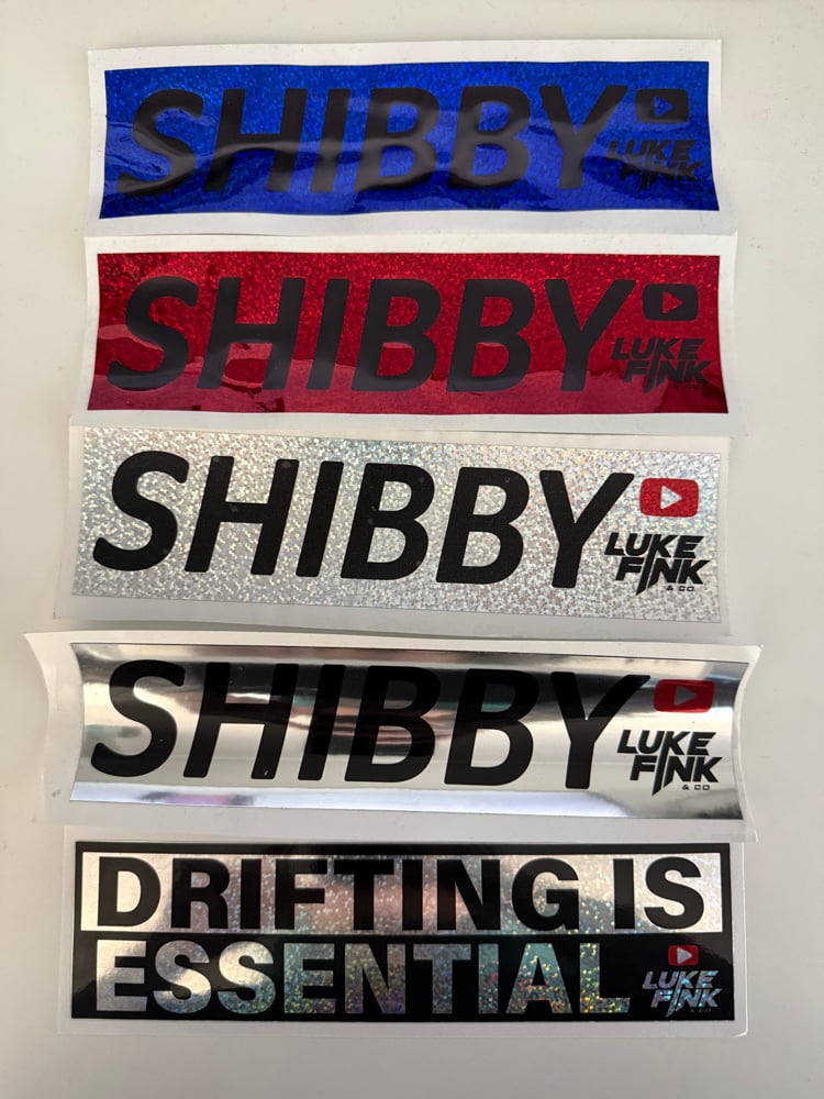 Shibby Slap and Drifting is Essential Stickers