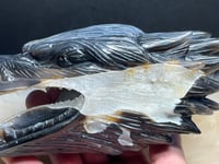 Image 18 of Wolf Agate Carving #2266