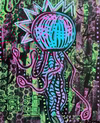 Image 1 of jellyfish FLAT canvas