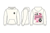LocalHoops Built Local Fleece Hoodie - Ivory White/Pink