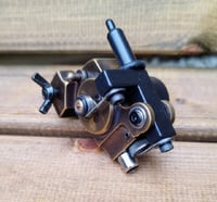 Image 1 of Brass antiqued sidewinder rca connection