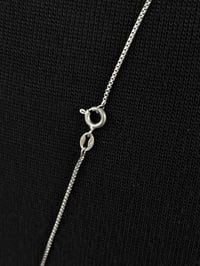 Image 3 of .925 Italian Silver Box Chain Necklace
