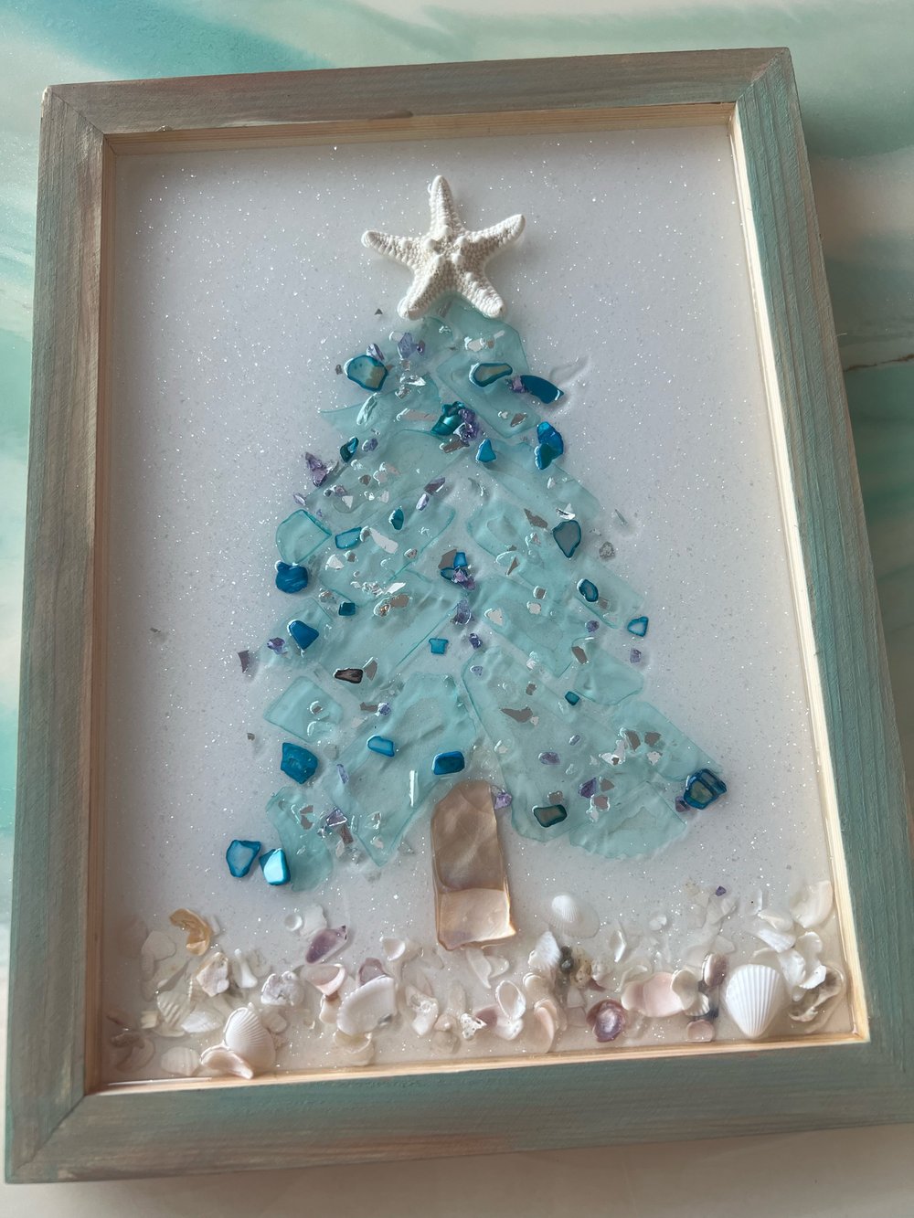 Image of Private Resin Sea Glass Tree Workshop