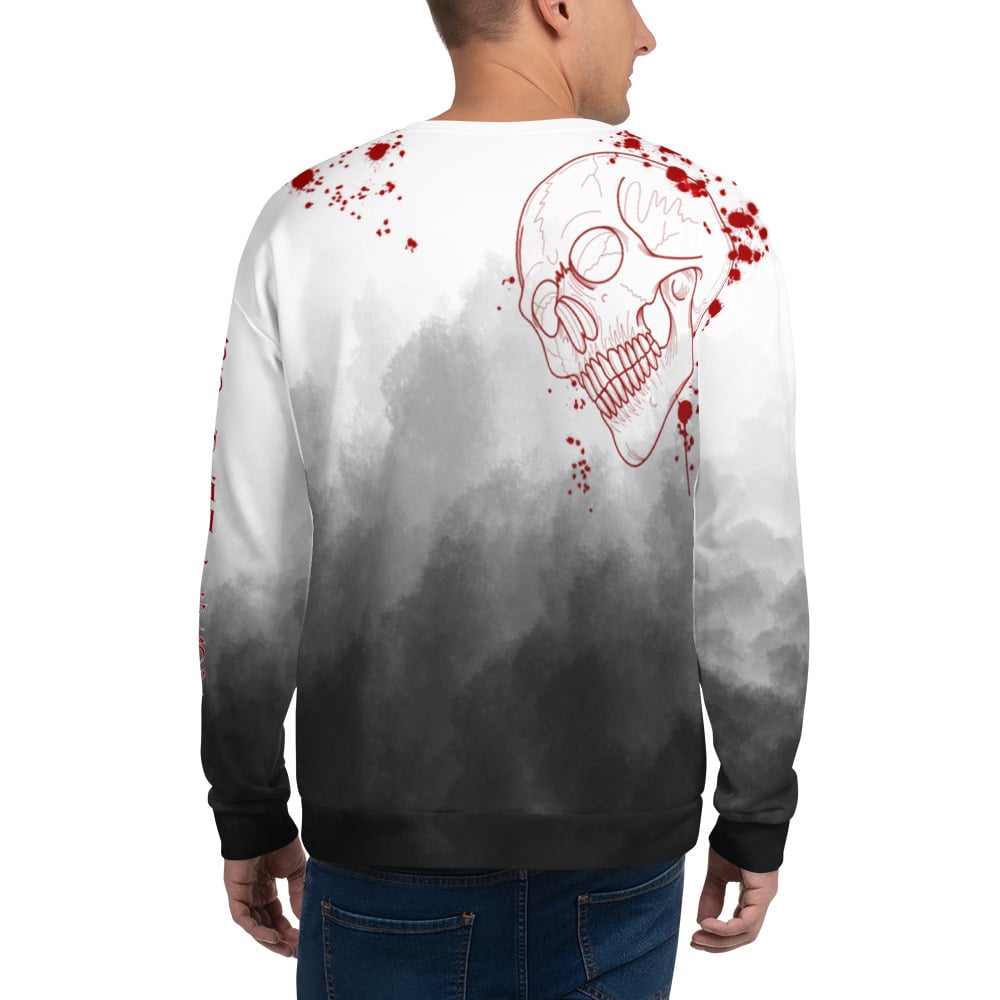 Skin Gallery Skull with printed sleeve Unisex Sweatshirt