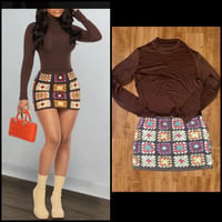 2 peice crochet skirt set 