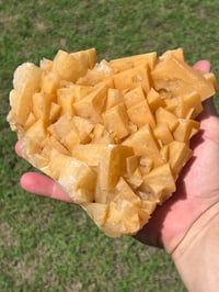 Image 5 of Orange Rhombohedral Calcite Cluster Specimen | Yunnan China #2859