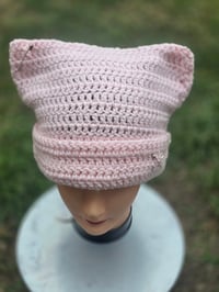 Image 1 of Purrfectly pink Beanie