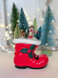 Image 2 of Santa's Boot Winter Scene 