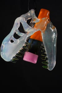 Image 1 of ROE ' SHERBET COLLAB **1OF2 MADE! Fully opalized skull with opalized uv teeth ✏️😤🦖