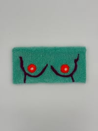Deep sea foam and raspberry Mini Itty
