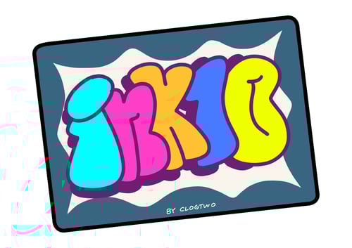 Image of BLUE FRAME THROWIE