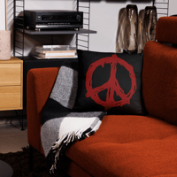 Image 1 of PEACE LOGO PREMIUM PILLOW