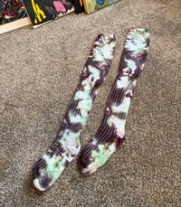 Image 3 of anabesmoking dyes knee high boot socks 