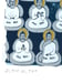 Image of Faded Indigo Buddhas with Gold