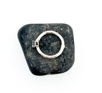 Image 6 of ice blue Australian sapphire and black diamond engagement ring