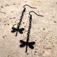 Image 1 of Dragonfly Dangle Earrings