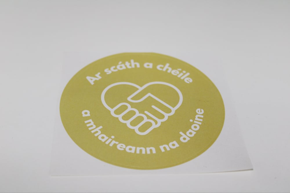 Ar Scáth A Chéile Sticker