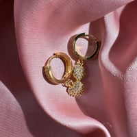 Image 1 of Amour Huggie Hoop Earrings