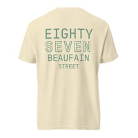 Image 1 of SAT Location Tee- Ivory/Green