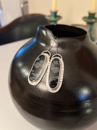 Image 1 of Snowflake Obsidian Earrings